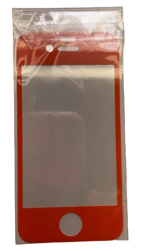 Znitro Glass Tempered Glass Screen Protector for Apple iPhone 4/4s, Orange Bezel - Image 4 of 4