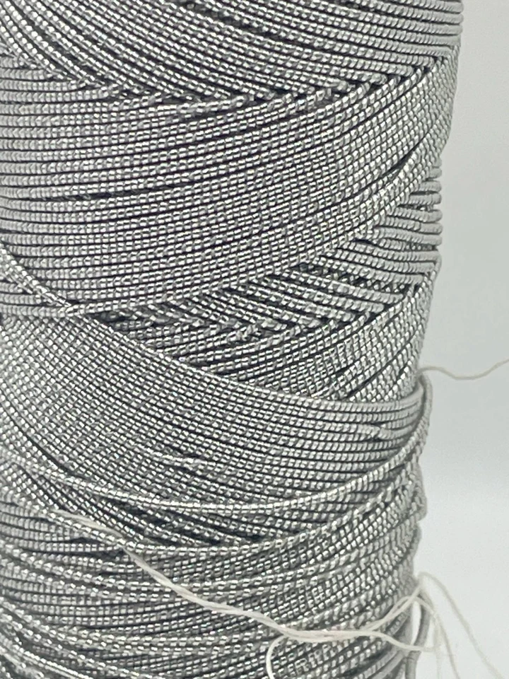 109"+Yd Metallic Silver Hand/Sewing Machine String 1.5mm Use Hair/Necklace craft - Image 4 of 4