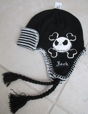 NEW Disney Nightmare Before Christmas Jack Skellington Tie Beanie Hat Black