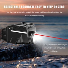 Green/Red/Blue Laser Light Combo Tactical Pistol Flashlight Handgun Beam Sight