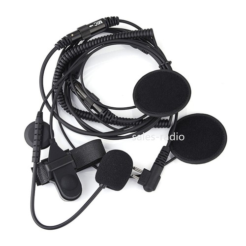 Motorcycle Helmet Racing Headset Mic For Motorola 2Pin EP450 DP1400 CP200D Radio - Picture 11 of 12