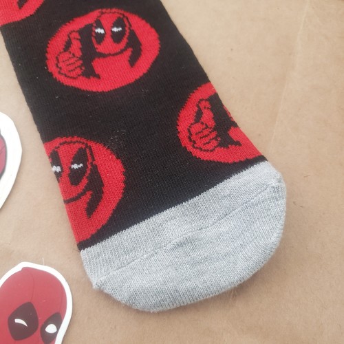2 NEW Marvel DEADPOOL Surprise Filling CHIMICHANGA Figure Packs SOCKS Decals LOT - Picture 6 of 19