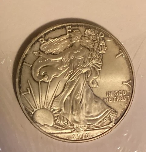 2010 WALKING LIBERTY AMERICAN EAGLE .999 FINE SILVER DOLLAR COIN 1oz. $1
