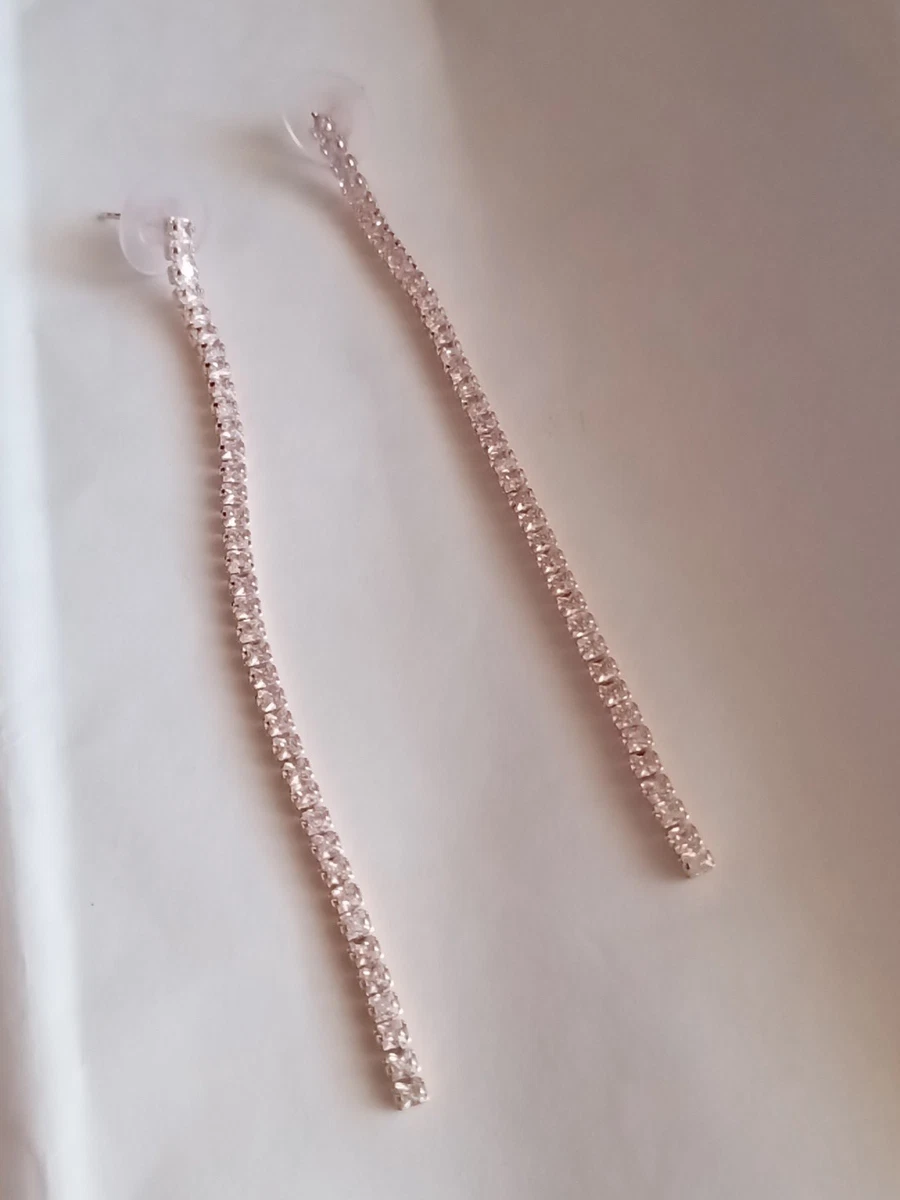 Orecchini in argento sterling con quarzo rosa: pendente a goccia sfaccettata (9 x 16 mm) - Italia