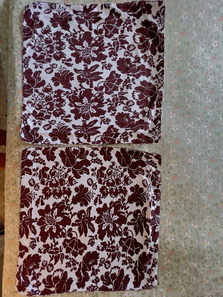 PAR de fundas de almohada Yves Delorme Francia Burano EURO 30 X 30 bridas ropa de cama de lujo Foto 4 de 4