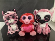 Zoey, Charming, & LeeAnn - Zoo Beanie Boos - Mint No Tags - Ty Plush - Cute Trio