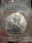 2016 Silver American Eagle MS-70 PCGS (First Strike) 30th Anniversary