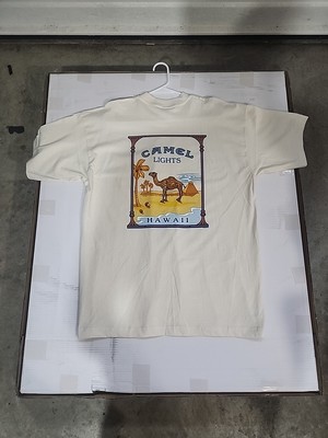 New Vintage Rare 1994 Camel lights Hawaii Pocket Tshirt, Joe Camel