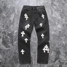 Chrome Heart White Cross Jeans Sizes 30 & 32 (FAST SHIPPING)