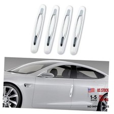 4PCS Car Door Edge Guards,Anti-Scratch Car Door Protector Trim Strip with White