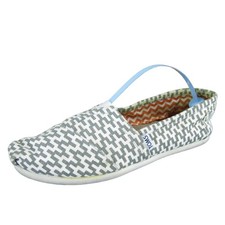 TOMS Women's Loafer Beige Fabric Sz 7 Medium Used 2025