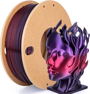 Silk Gradient Color PLA+ 3D Printer Filament 1.75Mm, No Tangle Shiny Filament Ne