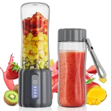 Portable Blender 17Oz Personal Blender for Shakes and Smoothies USB Recharg