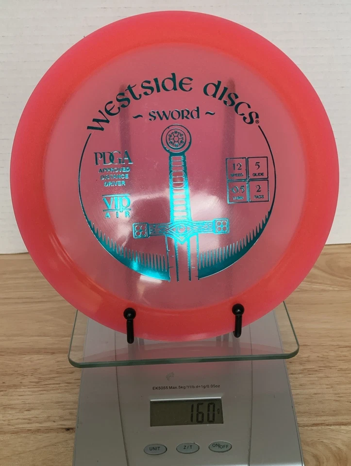 Westside Dicsx VIP Air Sword Pink Lightweight Distance Driver 160 Grams - Image 3 of 4