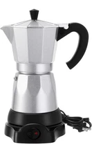 Coffee Pot 6 Cup Electric Espresso Coffee Maker Italian Moka Maker 300ml Port...