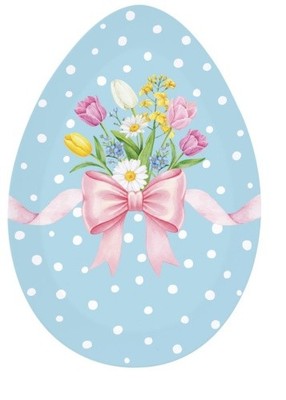 Porzellan Teller oval ''Egg Hunt'' im Geschenkkarton M6 Easy Life Ostern Osterfest