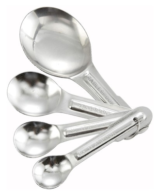 #ad 4 Piece Stainless Steel Measuring Spoon Set $5.92