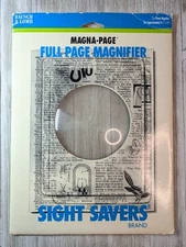 Vintage Bausch & Lomb MAGNA-PAGE Full Page Magnifier Sight Savers
