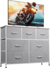 Light Grey, Living Room, Chest of Drawers for Bedroom, Media Console Table 