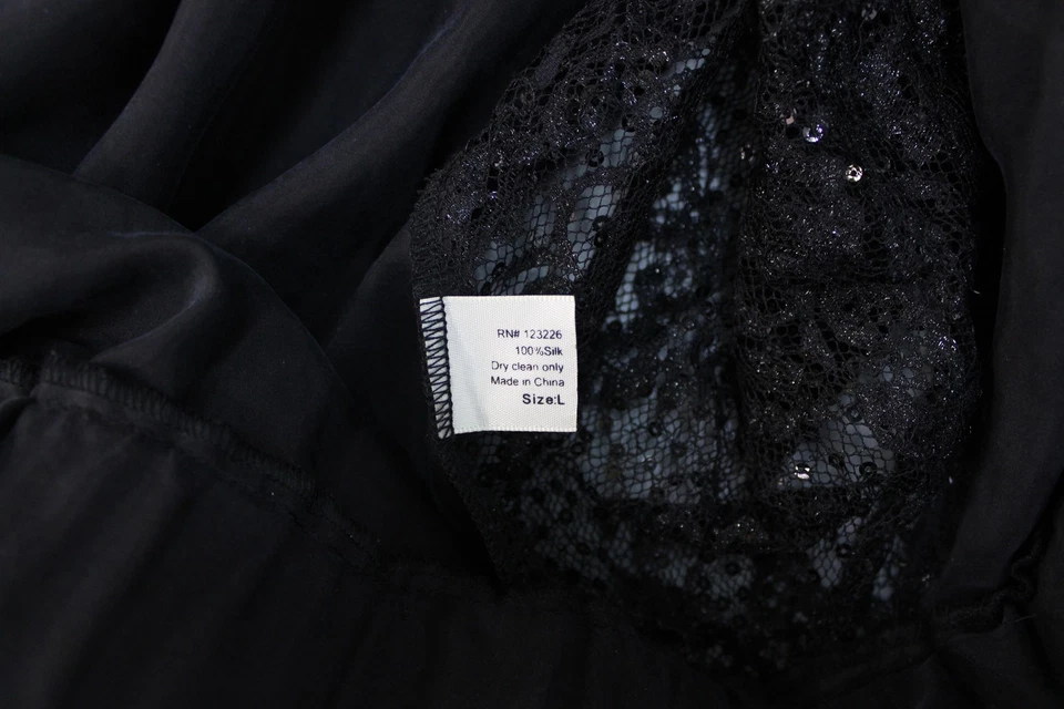 Chaqueta Haute Hippie Mujer Grande Lentejuelas Encaje Manga Dolman Seda Noche Top Foto 4 de 4