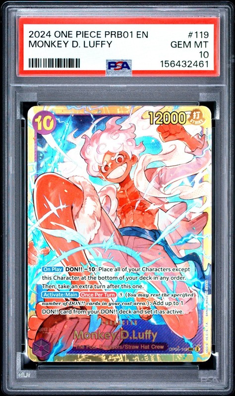 2024 One Piece Prb01-One Piece Card the Best- Monkey D. Luffy #119 PSA 10