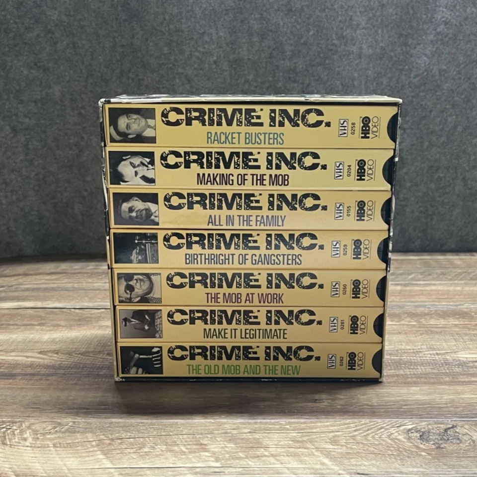 Crime Inc. HBO VHS Box Set of 7 Mobsters Mafia Organized Crime Documentary - Image 2 of 4