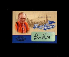 2004 Playoff Honors FANS OF THE GAME SP LARRY KING AUTO! Lover of Baseball 