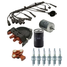 BMW E28 E30 E34 525i 325iX 325i Tune Up Ignition Wire Set Rotor Oil Fuel Filter