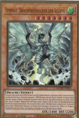Tempest, Drachenherrscher der Stürme MGED-DE011 Yugioh