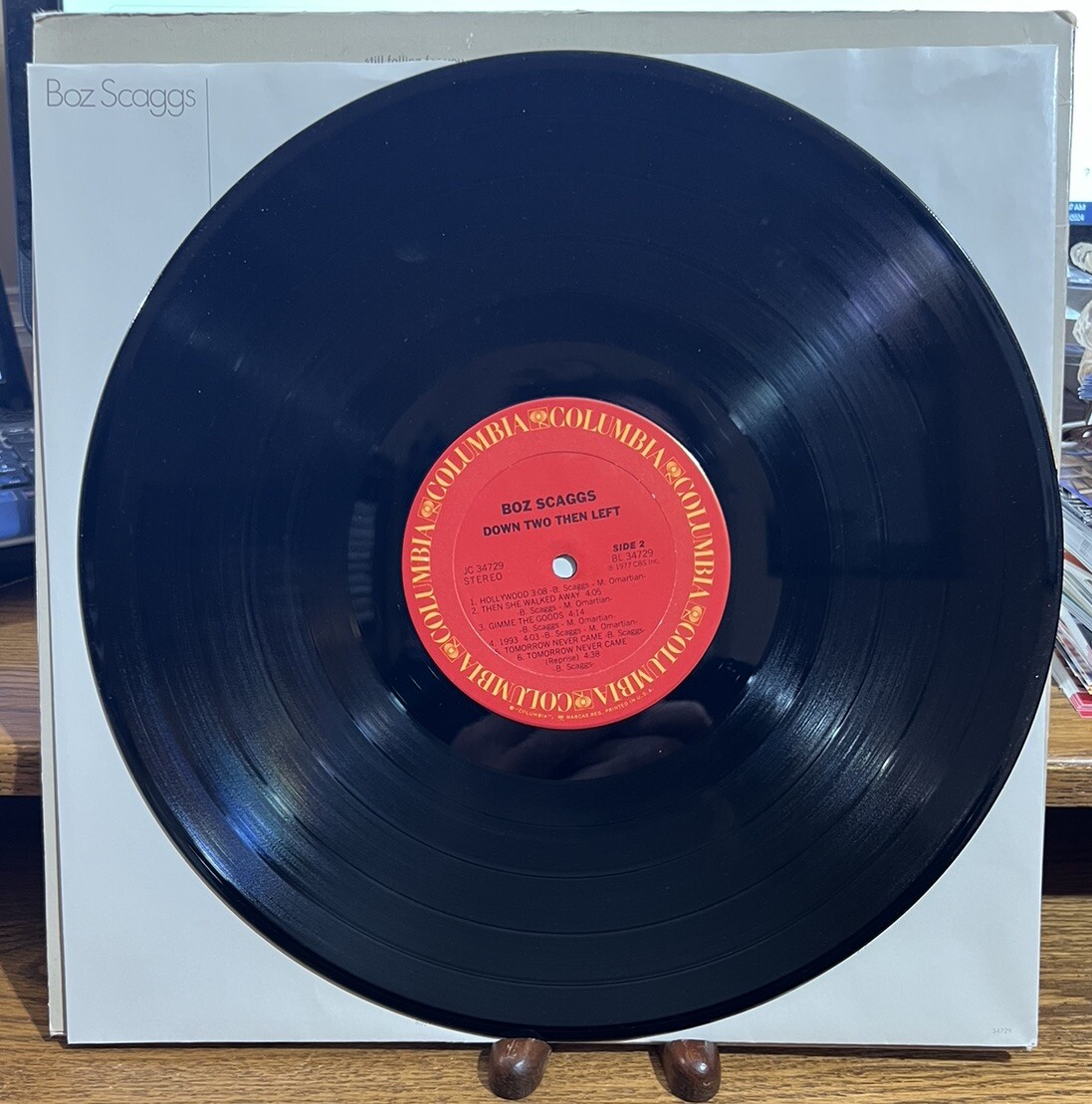 Boz Scaggs Down Two Then Left Vinyl LP Record | eBay