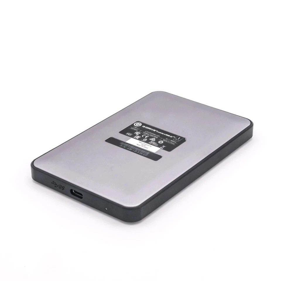 Hitachi G-DRIVE 1TB 7200rpm USB-C Portable External Hard Drive Gray, 0G04844 - Image 4 of 4