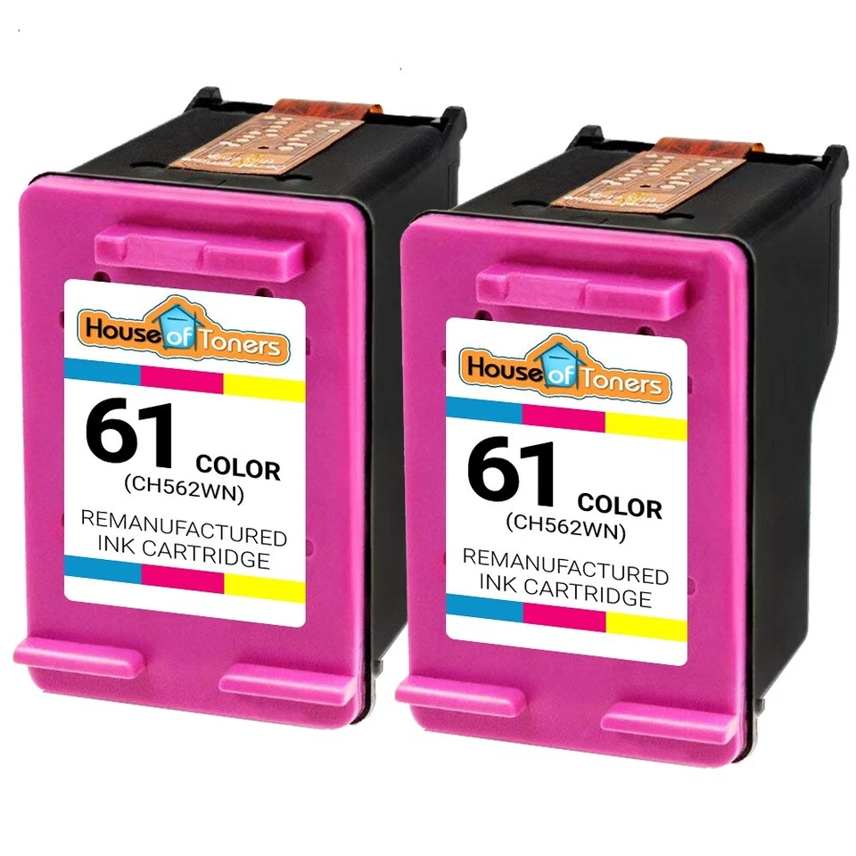 2PK Compatible With HP 61XL Color Ink Cartridge ENVY 4500 4502 4505 HP 61 - Image 3 of 3