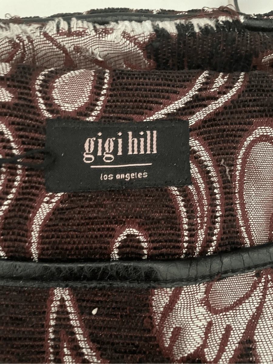 Gigi Hill Women s Brown Floral Paisley Weekend Travel Bag Large eBay