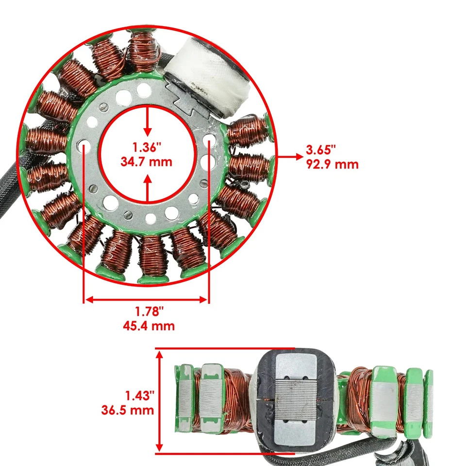 Junta rectificadora de estator y regulador para Suzuki Quadrunner 160 LT-F160 1991-2001 Foto 2 de 4
