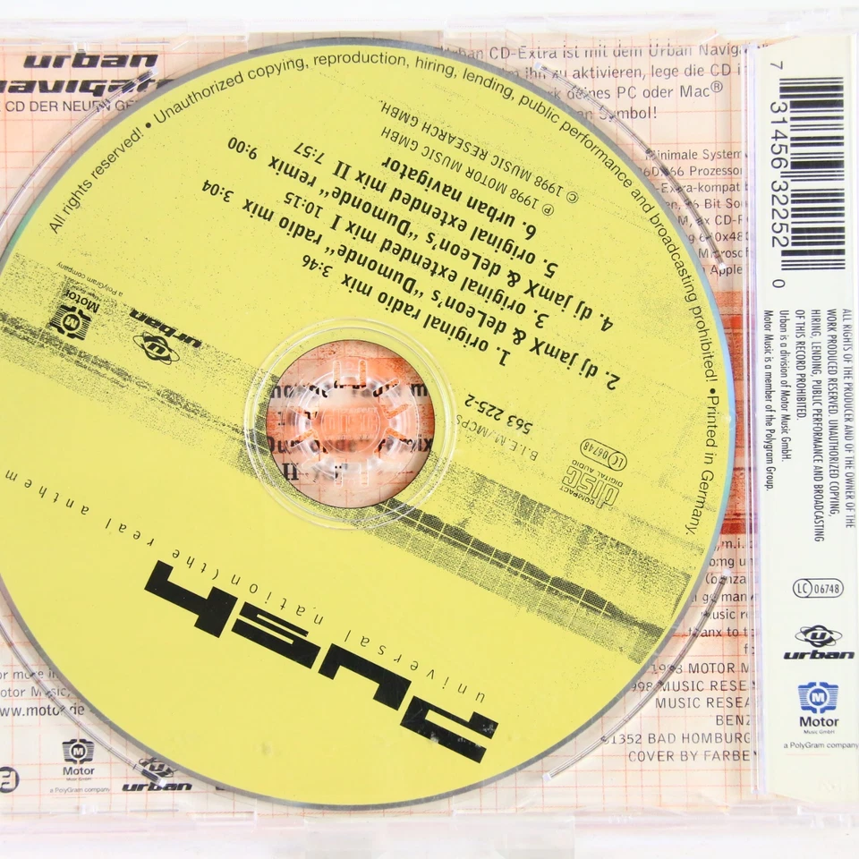 Music Musik MAXI CD Push – Universal Nation (The Real Anthem) Sehr Gut - Bild 2 von 2