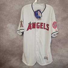 NWT Majestic Flex Base Authentic Anaheim Angels Mothers Day Jersey 52 2XL $319