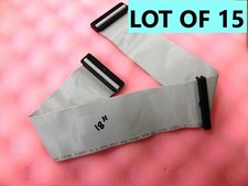 Lot of 15 - Generic IDE Dual Device Ribbon CD Rom Cable 40 Pin, 2 Connector 18"