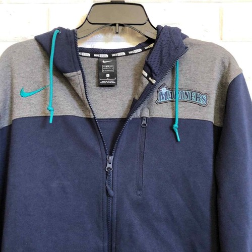 Nike hoodie MLB Seattle Mariners zip up jacket size L eBay