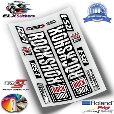 VINYL AUFKLEBER GABELAUFKLEBER ROCKSHOX RS1 2018 WP74 MTB FORK STICKER