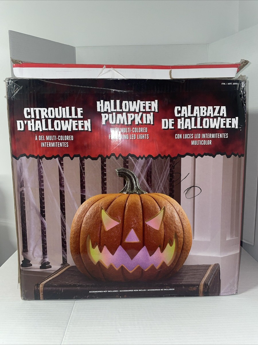 Halloween Pumpkin 多色LEDライト付き Spooky LITES! Multicolor Pumpkin Light