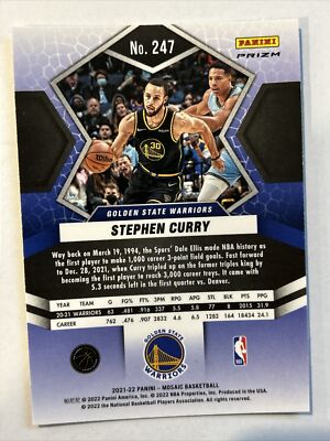 2021-22 Mosaic Stephen Curry Green Prizm National Pride | eBay