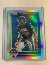 2022 USA Baseball Stars and Stripes Longevity Holo Blue 58 Jayden Hylton #D /60
