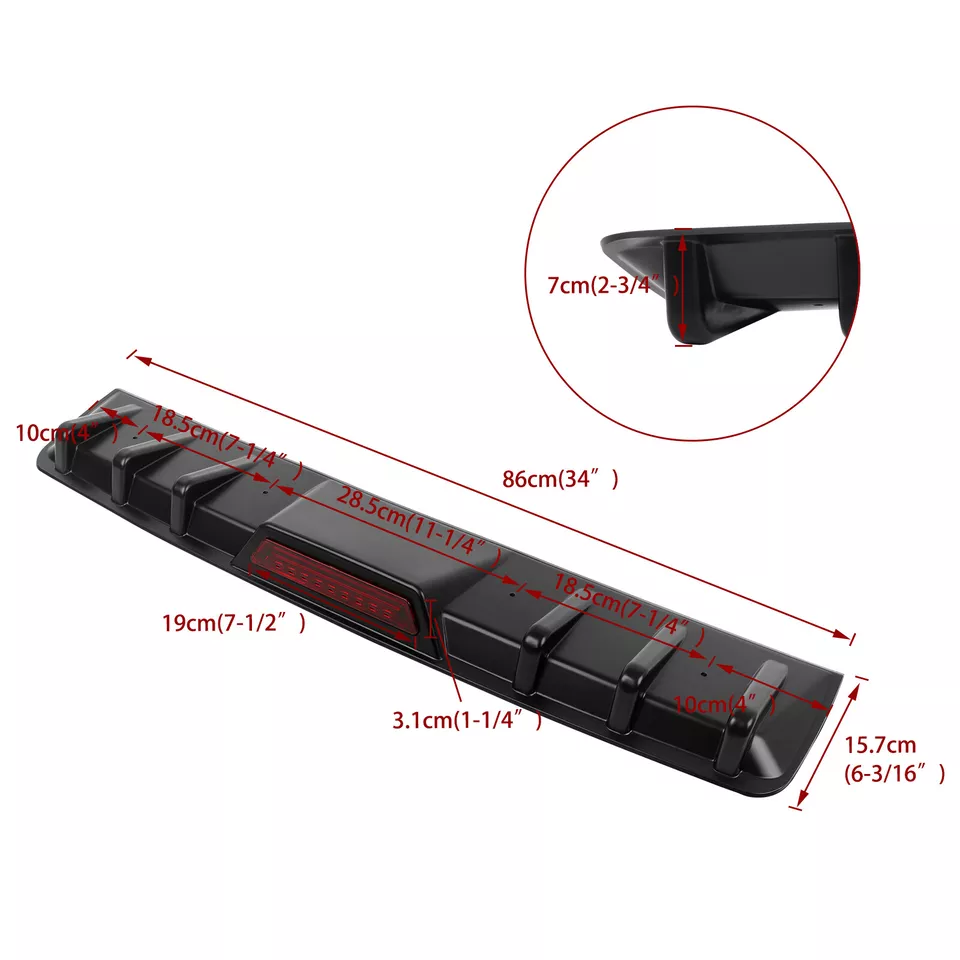 Rear Diffuser Bumper Spoiler Lip LED For Mercedes-Benz SL550 SL600 SL63 AMG - Image 2 of 4