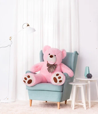 LIFESTYLE & MORE Riesen Teddybär Kuschelbär 130 cm Groß XL pink Plüschbär Kuscheltier