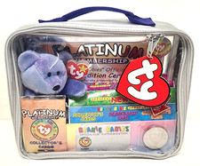 Beanie Babies Official Platinum Edition Collector's Bag Cards Coin Clubby II Ty