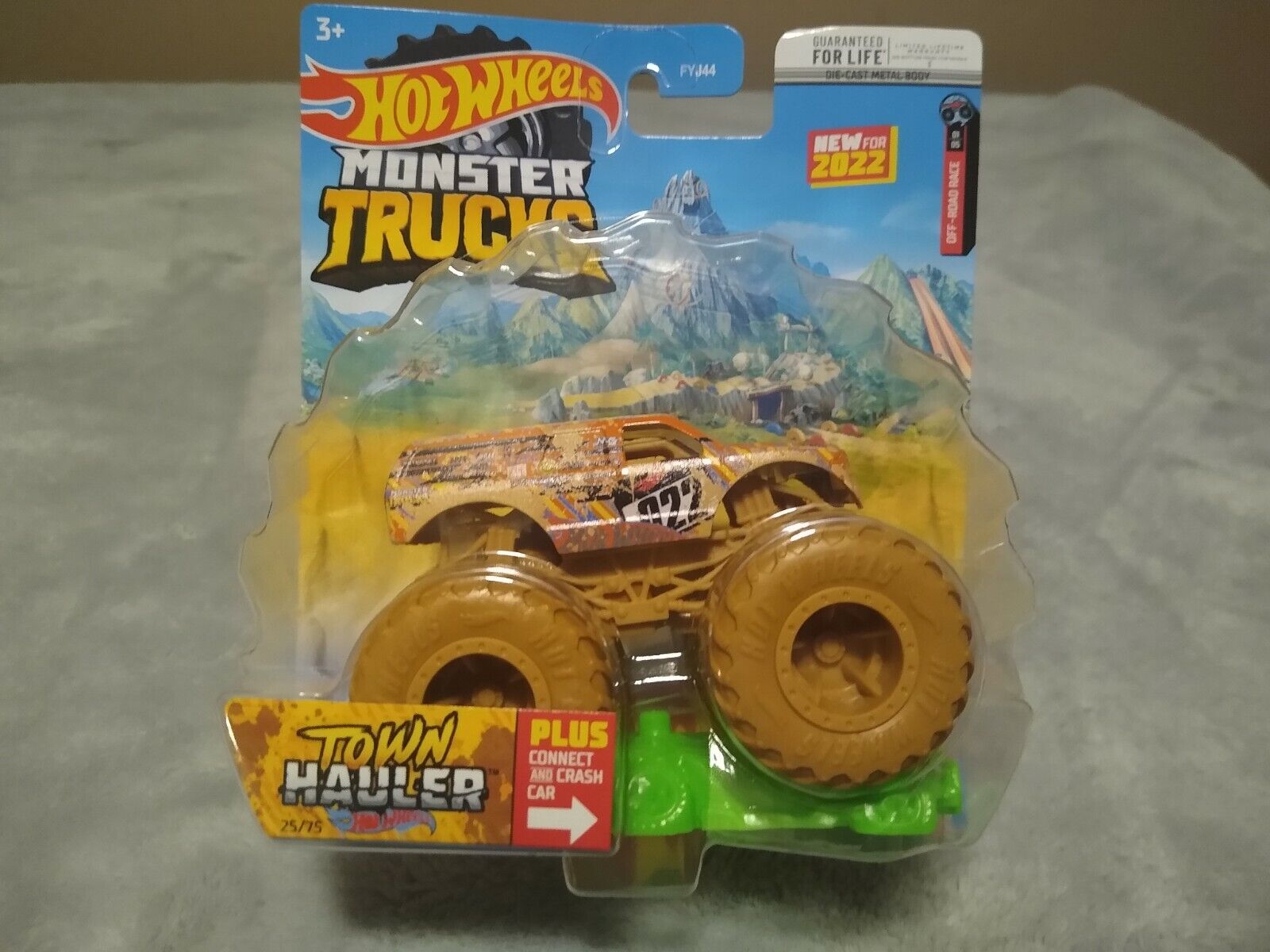 Hot Wheels Car MONSTER TRUCKS Connect And Crash Car Collector Edition Metal  Diecast Model Cars Kids Toys Gift