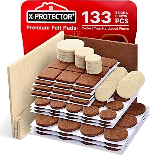 Almohadillas de fieltro para muebles 133 piezas almohadillas premium para muebles - almohadillas de fieltro pies para muebles B - Imagen 1 de 5