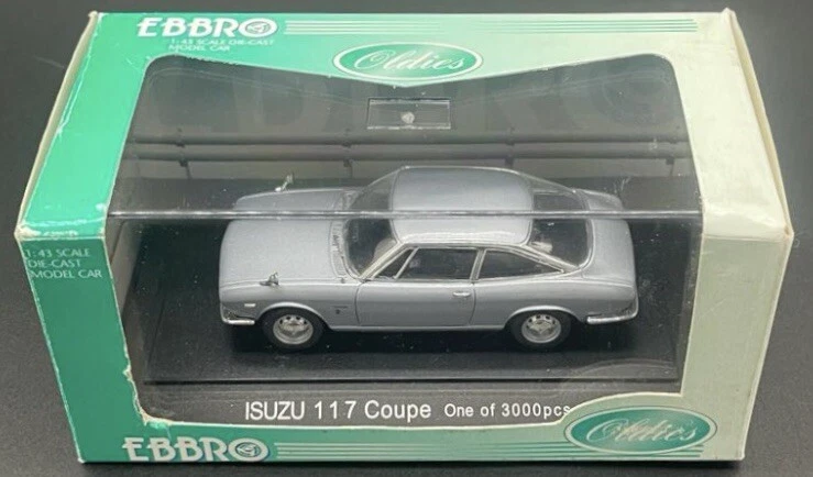 Ebbro 1/43 Isuzu 117 cupé plateado #44456 Foto 3 de 4