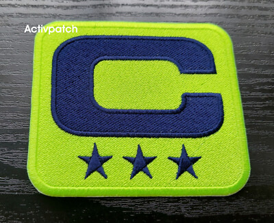 Seattle Seahawks Captain C 3 star blue Logo Patch NFL Football Superbowl Sports