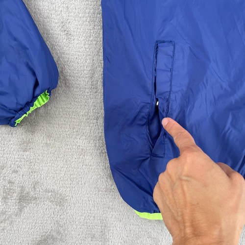 HARMONT & BLAINE Rain Jacket Youth 14 Years Green Blue Reversible Hooded Zip Up - Picture 6 of 15